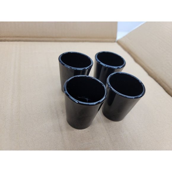 Shot Glass Black Libbey Shot glasses Set Of 4 New Tequila Vodka Whiskey A3 - Picture 3 of 7